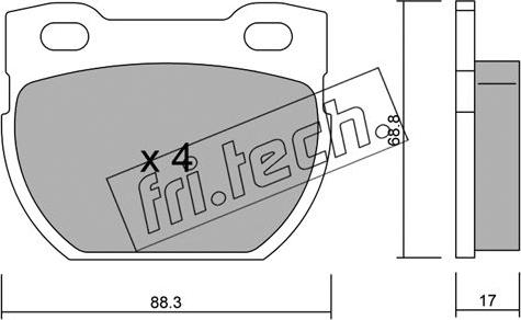 Fri.Tech. 363.1 - Kit pastiglie freno, Freno a disco autozon.pro