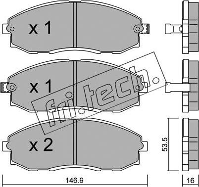 Fri.Tech. 306.0 - Kit pastiglie freno, Freno a disco autozon.pro