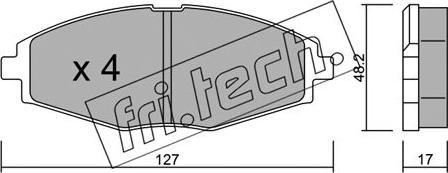 Fri.Tech. 302.0 - Kit pastiglie freno, Freno a disco autozon.pro