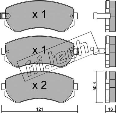 Fri.Tech. 313.0 - Kit pastiglie freno, Freno a disco autozon.pro