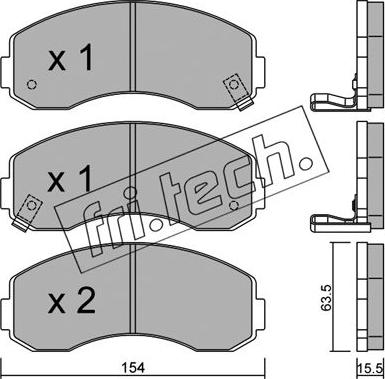 Fri.Tech. 386.0 - Kit pastiglie freno, Freno a disco autozon.pro