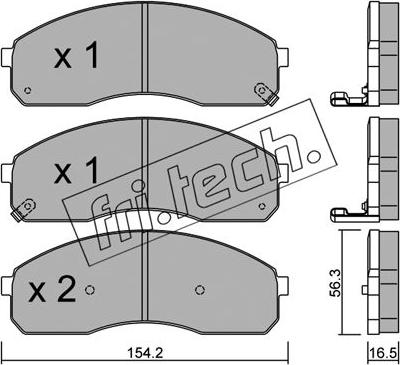 Fri.Tech. 383.0 - Kit pastiglie freno, Freno a disco autozon.pro