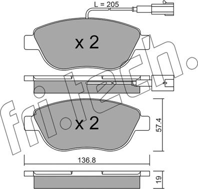 Fri.Tech. 331.3 - Kit pastiglie freno, Freno a disco autozon.pro