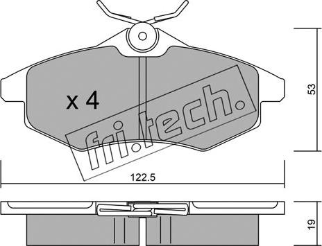 Fri.Tech. 337.0 - Kit pastiglie freno, Freno a disco autozon.pro