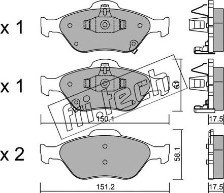 Fri.Tech. 325.1 - Kit pastiglie freno, Freno a disco autozon.pro