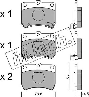 Fri.Tech. 379.0 - Kit pastiglie freno, Freno a disco autozon.pro