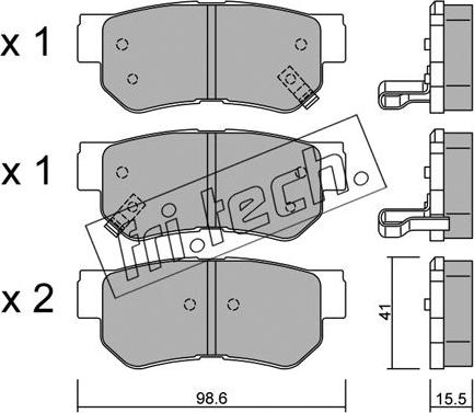 Fri.Tech. 374.0 - Kit pastiglie freno, Freno a disco autozon.pro