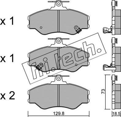 Fri.Tech. 375.0 - Kit pastiglie freno, Freno a disco autozon.pro