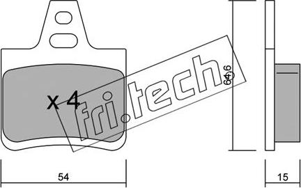 Fri.Tech. 294.0 - Kit pastiglie freno, Freno a disco autozon.pro