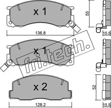 Fri.Tech. 290.0 - Kit pastiglie freno, Freno a disco autozon.pro