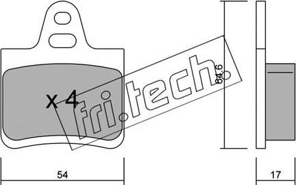 Fri.Tech. 293.0 - Kit pastiglie freno, Freno a disco autozon.pro