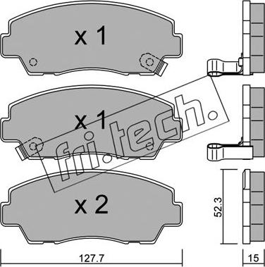 Fri.Tech. 292.0 - Kit pastiglie freno, Freno a disco autozon.pro