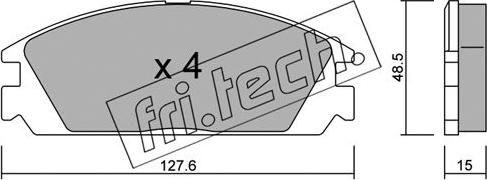 Fri.Tech. 246.0 - Kit pastiglie freno, Freno a disco autozon.pro