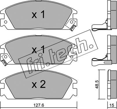 Fri.Tech. 246.1 - Kit pastiglie freno, Freno a disco autozon.pro