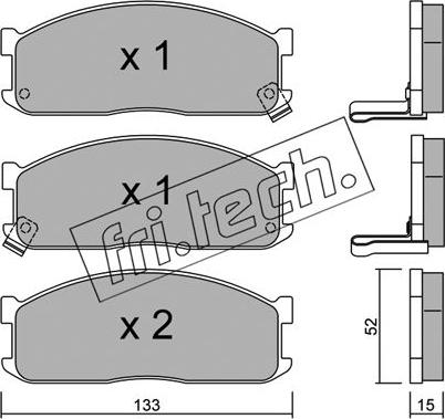 Fri.Tech. 241.1 - Kit pastiglie freno, Freno a disco autozon.pro