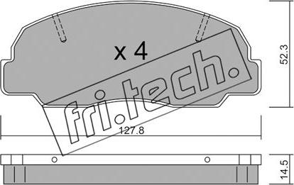 Fri.Tech. 248.0 - Kit pastiglie freno, Freno a disco autozon.pro