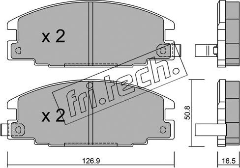 Fri.Tech. 253.0 - Kit pastiglie freno, Freno a disco autozon.pro