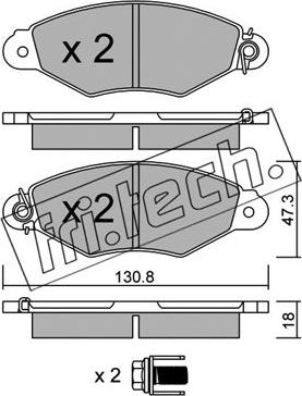 Fri.Tech. 262.0 - Kit pastiglie freno, Freno a disco autozon.pro