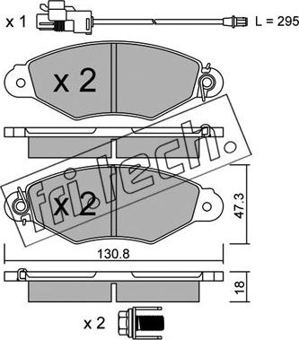 Fri.Tech. 262.2 - Kit pastiglie freno, Freno a disco autozon.pro