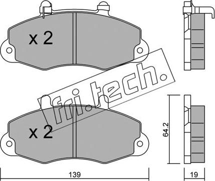 Fri.Tech. 201.1 - Kit pastiglie freno, Freno a disco autozon.pro