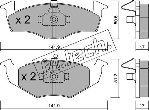 Fri.Tech. 215.0 - Kit pastiglie freno, Freno a disco autozon.pro