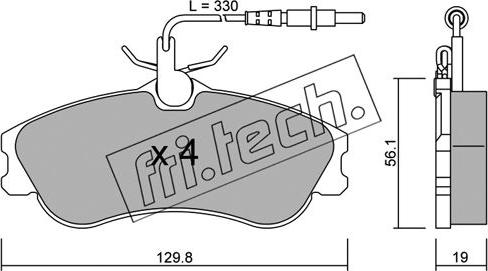 Fri.Tech. 226.0 - Kit pastiglie freno, Freno a disco autozon.pro