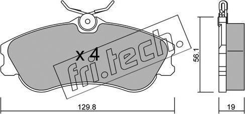 Fri.Tech. 226.1 - Kit pastiglie freno, Freno a disco autozon.pro