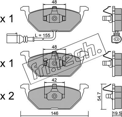 Fri.Tech. 220.2 - Kit pastiglie freno, Freno a disco autozon.pro