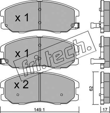 Fri.Tech. 794.0 - Kit pastiglie freno, Freno a disco autozon.pro