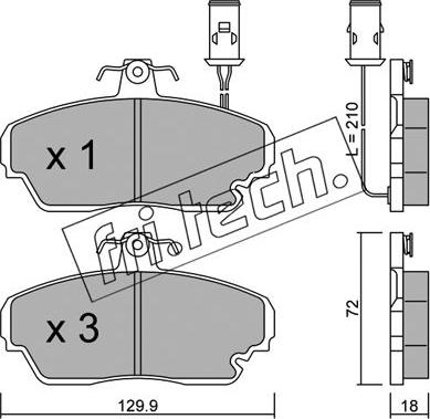 Fri.Tech. 706.0 - Kit pastiglie freno, Freno a disco autozon.pro