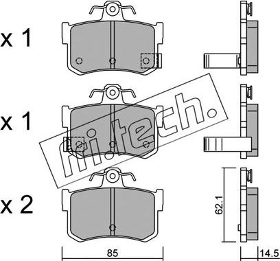 Fri.Tech. 707.1 - Kit pastiglie freno, Freno a disco autozon.pro