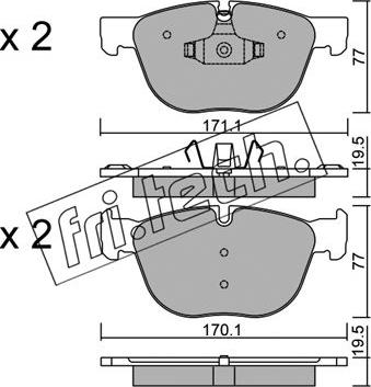 Fri.Tech. 786.0 - Kit pastiglie freno, Freno a disco autozon.pro