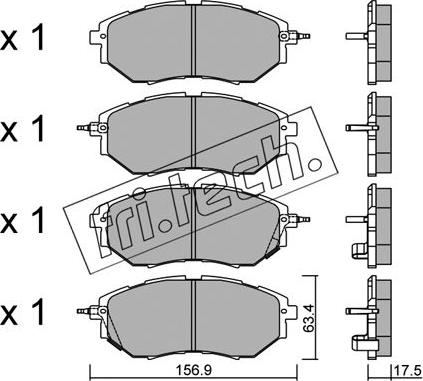 Fri.Tech. 779.0 - Kit pastiglie freno, Freno a disco autozon.pro