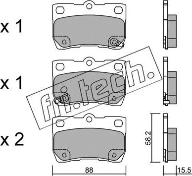 Fri.Tech. 777.0 - Kit pastiglie freno, Freno a disco autozon.pro