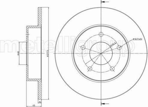 ABEX BD1075S - Discofreno autozon.pro