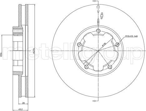 BENDIX 521861 - Discofreno autozon.pro