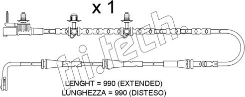 Fri.Tech. SU.406 - Contatto segnalazione, Usura past. freno / mat. d'attrito autozon.pro