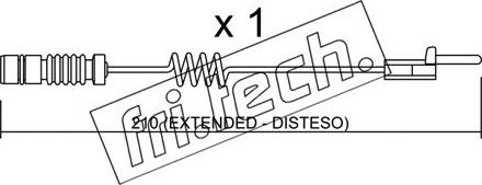 Fri.Tech. SU.099 - Contatto segnalazione, Usura past. freno / mat. d'attrito autozon.pro