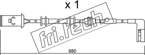 Fri.Tech. SU.093 - Contatto segnalazione, Usura past. freno / mat. d'attrito autozon.pro