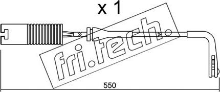 Fri.Tech. SU.092 - Contatto segnalazione, Usura past. freno / mat. d'attrito autozon.pro