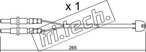 Fri.Tech. SU.053 - Contatto segnalazione, Usura past. freno / mat. d'attrito autozon.pro