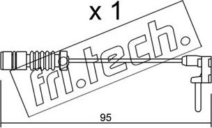 Fri.Tech. SU.011 - Contatto segnalazione, Usura past. freno / mat. d'attrito autozon.pro