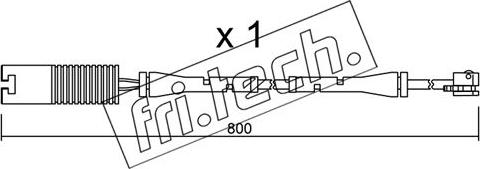 Fri.Tech. SU.083 - Contatto segnalazione, Usura past. freno / mat. d'attrito autozon.pro