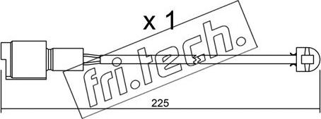 Fri.Tech. SU.075 - Contatto segnalazione, Usura past. freno / mat. d'attrito autozon.pro