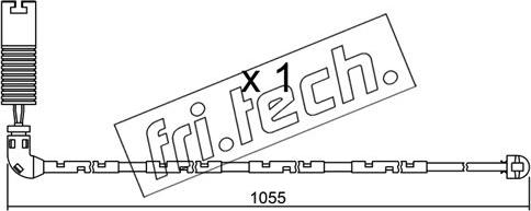 Fri.Tech. SU.196 - Contatto segnalazione, Usura past. freno / mat. d'attrito autozon.pro