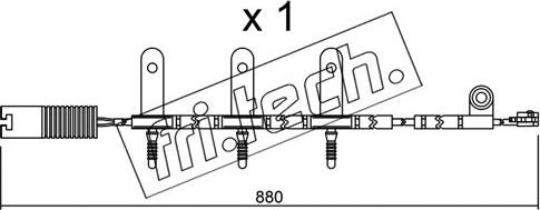 Fri.Tech. SU.149 - Contatto segnalazione, Usura past. freno / mat. d'attrito autozon.pro