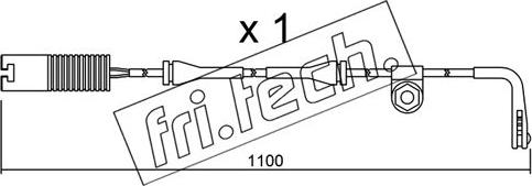 Fri.Tech. SU.148 - Contatto segnalazione, Usura past. freno / mat. d'attrito autozon.pro