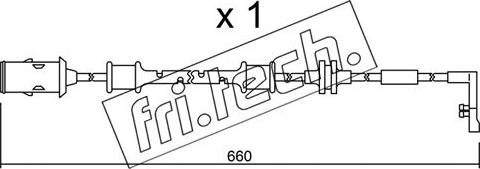 Fri.Tech. SU.142 - Contatto segnalazione, Usura past. freno / mat. d'attrito autozon.pro