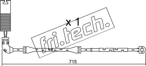 Fri.Tech. SU.155 - Contatto segnalazione, Usura past. freno / mat. d'attrito autozon.pro