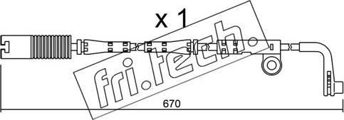 Fri.Tech. SU.150 - Contatto segnalazione, Usura past. freno / mat. d'attrito autozon.pro